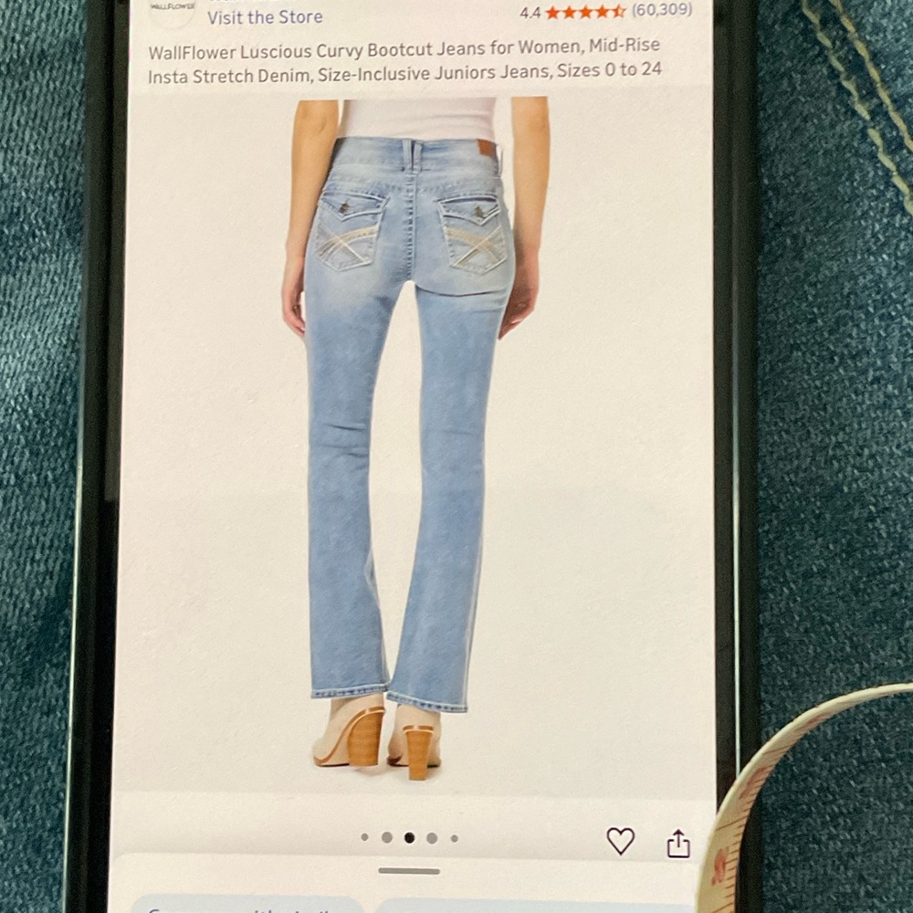Wallflower Women's Light Blue Boot Cut Jeans - Picture 8 of 14